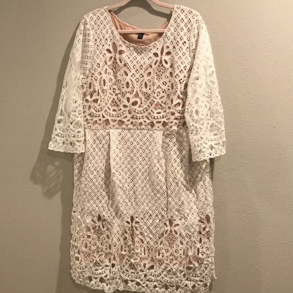 Lacy white dress
